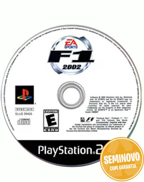 F1 2002 - Só CD | PS2 | Usado