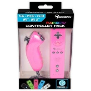 Wii Rainbow Controller Pack Pink | Wii / WiiU | Novo