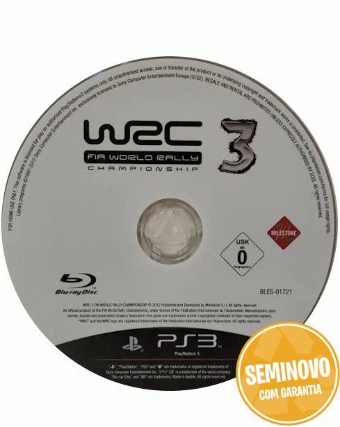 FIA WORLD RALLY CHAMPIONSHIP 3 - SO CD | PS3 | USADO