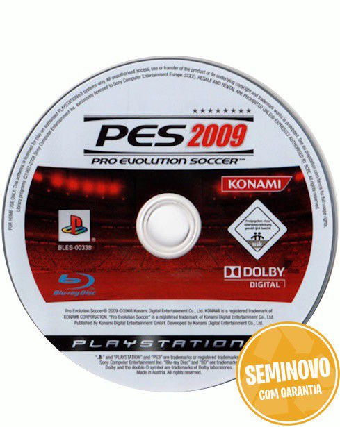 PES 2009 SO CD | PS3 | Usado