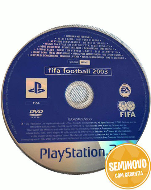 Fifa Football 2003 - Só CD | PS2 | Usado