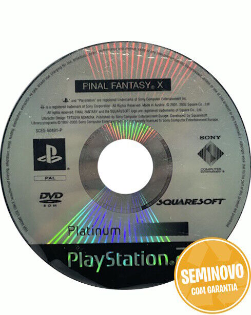 Final Fantasy X - so cd | PS2 | Usado