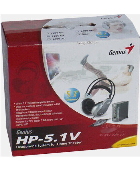 GENIUS HP-5.1V SURROUND HEADPHONES | AUSCULTADORES 5.1 | NOVO