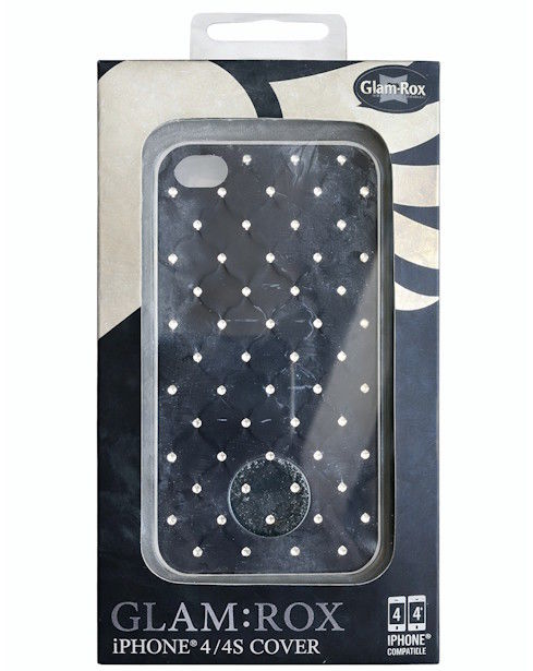 Glam:Rox iPhone 4/4S Cover  Capa Transparente com Cristais | Novo