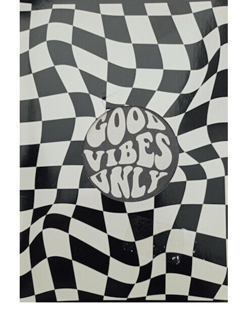 Caderno A5 Good Vibes Only 60pag 70g Quadriculado | Novo