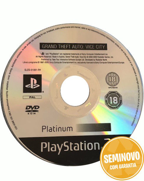 Grand Theft Auto: Vice City - so cd | PS2 | Usado
