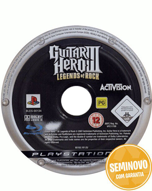 Guitar Hero III: Legends Of Rock - só CD | PS3 | Usado