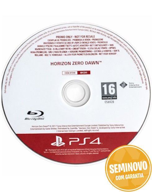 Horizon Zero Dawn (Promo Version) - so cd | PS4 | Usado
