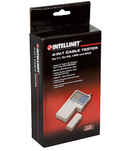 INTELLINET 4-IN-1 CABLE TESTER (351911) | TESTADOR DE CABOS | NOVO