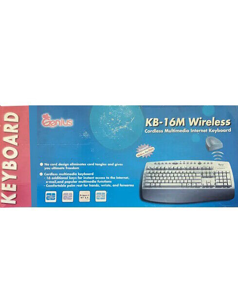 KB-16M Wireless Cordless Multimedia Internet Keyboard | Novo