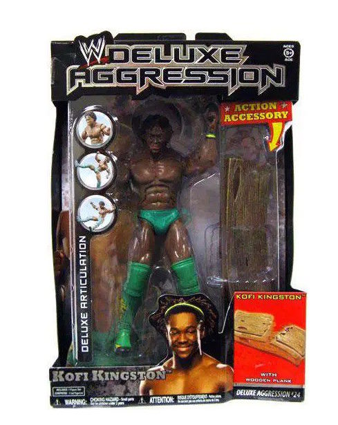  WWE Deluxe Aggression Kofi Kingston | NOVO