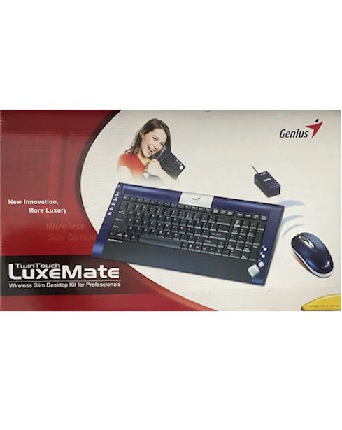 TwinTouch LuxeMate Wireless Slim Desktop Kit for Professionals da Genius | Novo
