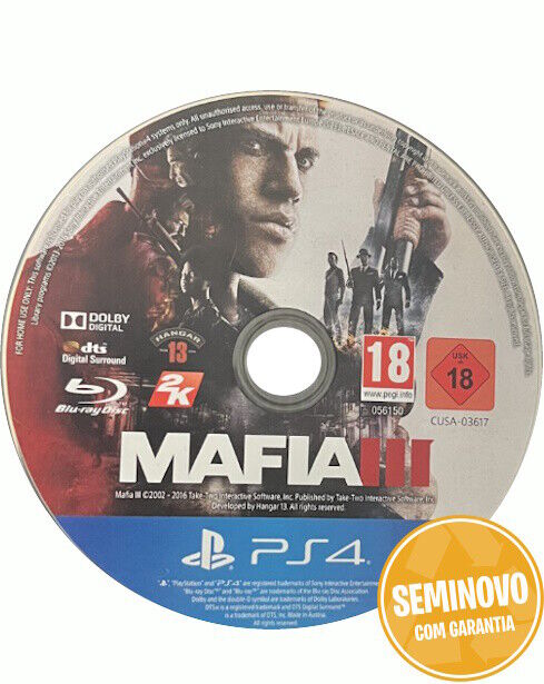 Mafia III - so cd | PS4 | Usado