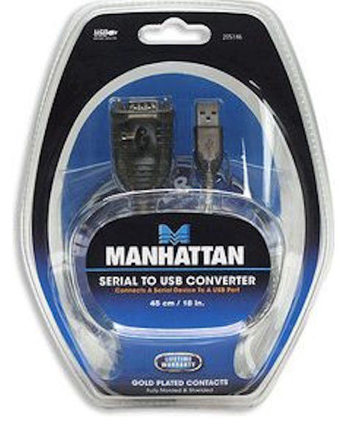 MANHATTAN USB TO SERIAL CONVERTER (205146) | CONVERSOR USB-SERIAL | NOVO