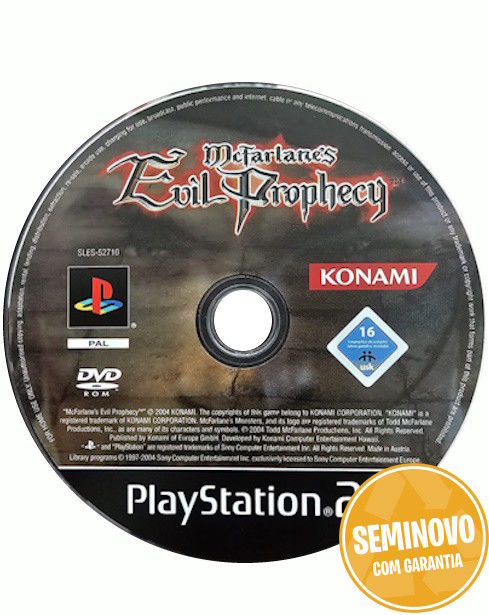 McFarlane´s Evil Prophecy - Só CD | PS2 | Usado