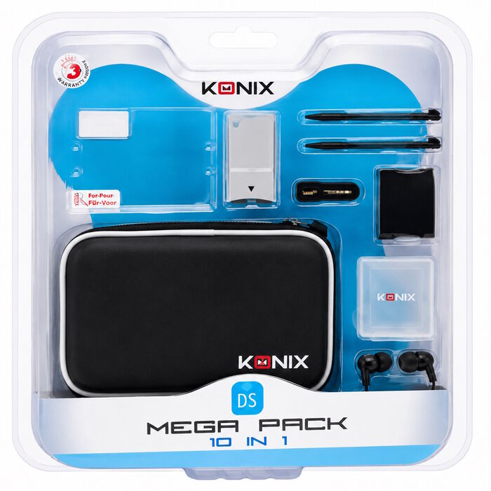 Konix Mega Pack 10-em-1 para Nintendo DSi | NOVO