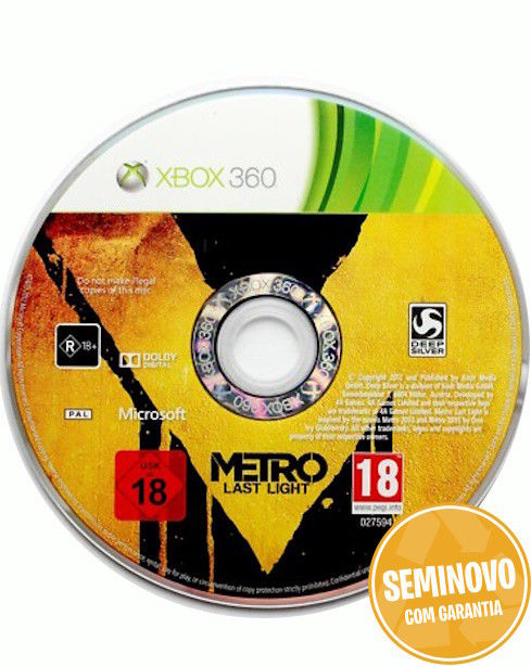 Metro: Last Light-So CD | XB360 | USADO