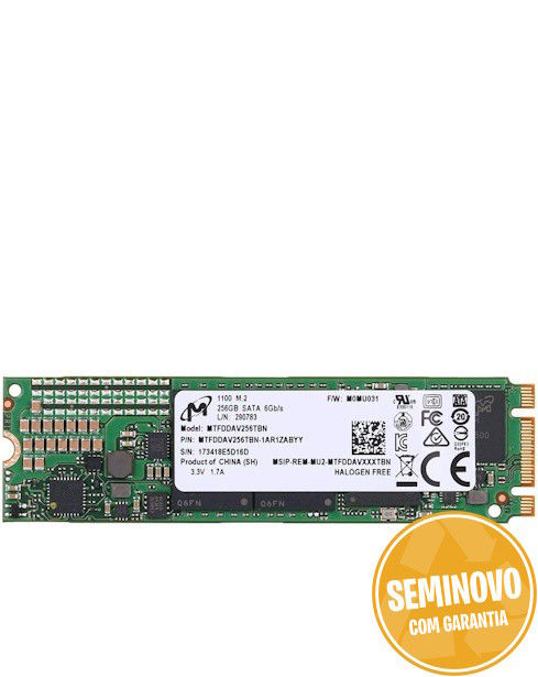 Micron 1100 Series M.2 2280 256GB SATA III TLC | Usado