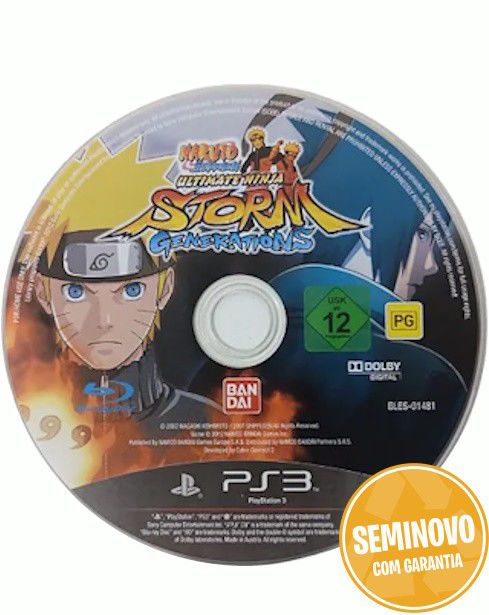 Naruto Shippuden Ultimate Ninja Storm Generations - Só CD | PS3 | Usado