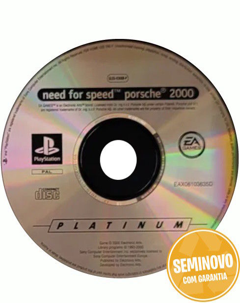 Need for Speed Porsche 2000 - so cd | PS1 | Usado