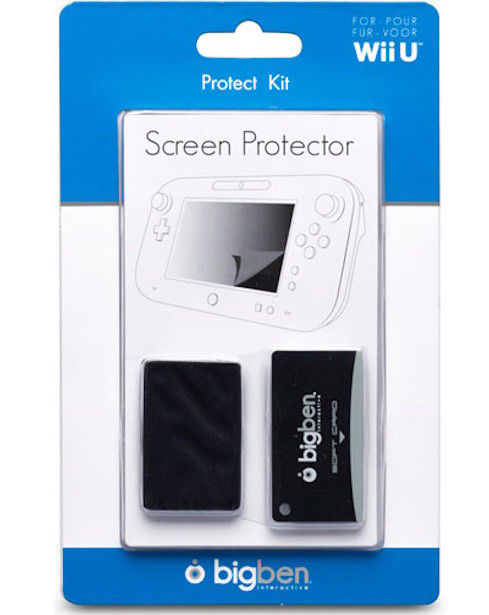Nintendo Wii U Screen Protector + Panno Antistatico Protection Kit | WIIU | Novo