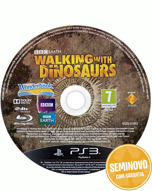 WONDERBOOK: O TEMPO DOS DINOSSAUROS - SO CD  | PS3 | Usado