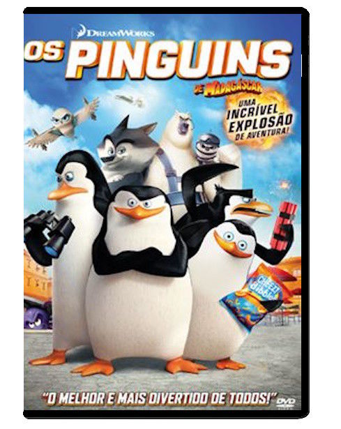 Os Pinguins de Madagáscar | DVD | Novo