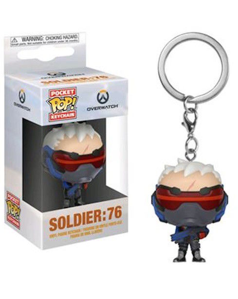 Porta-Chaves Funko Pop! Overwatch - Soldier 76 | Novo