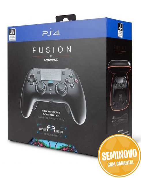 Power A Fusion Pro Comando Sem Fios Preto PS4/PC | Usado 0
