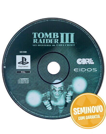 Tomb Raider III  (CD Only) |PS1| Usado