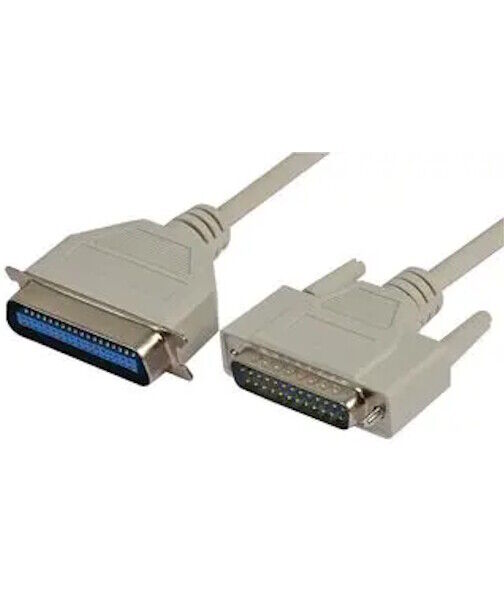 Computer Cable, D Subminiature Plug 25pinos, IEEE 1284 C36M Centronics Plug 36 encaixe 1.5m | novo
