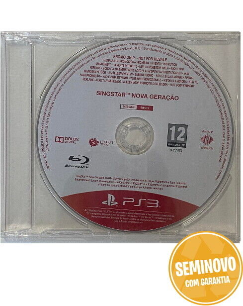 Singstar Nova Geração (versao PROMO) | PS3 | Usado