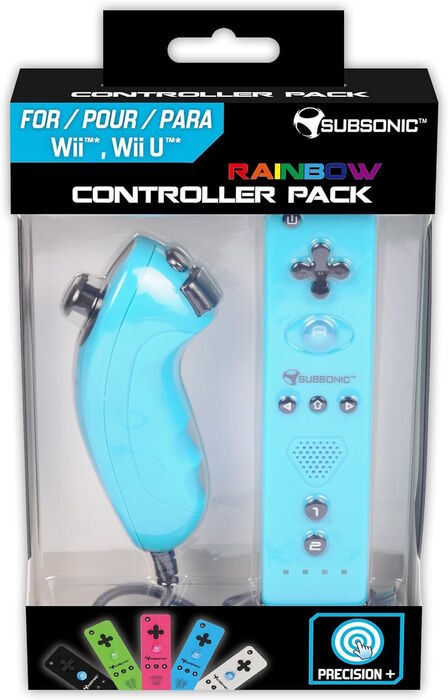 Wii Rainbow Controller Pack Blue | Wii / WiiU | Novo