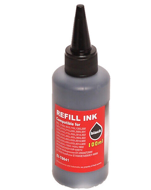T6641 BLACK INK REFILL 100ML | TINTA PARA IMPRESSORA | NOVO