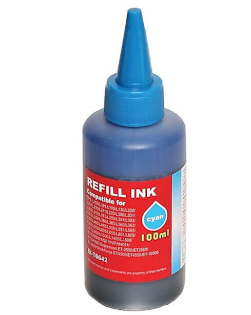 EPSON T6642 CYAN INK REFILL 100ML | TINTA PARA IMPRESSORA | NOVO