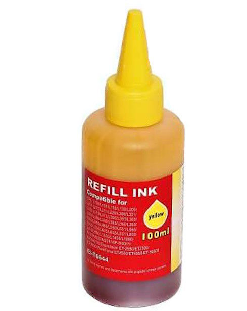 EPSON T6644 YELLOW INK REFILL 100ML | TINTA PARA IMPRESSORA | NOVO