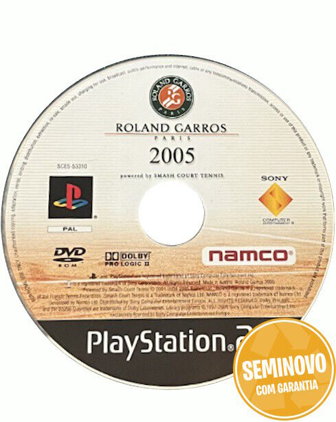Roland Garros 2005 - so cd | PS2 | Usado