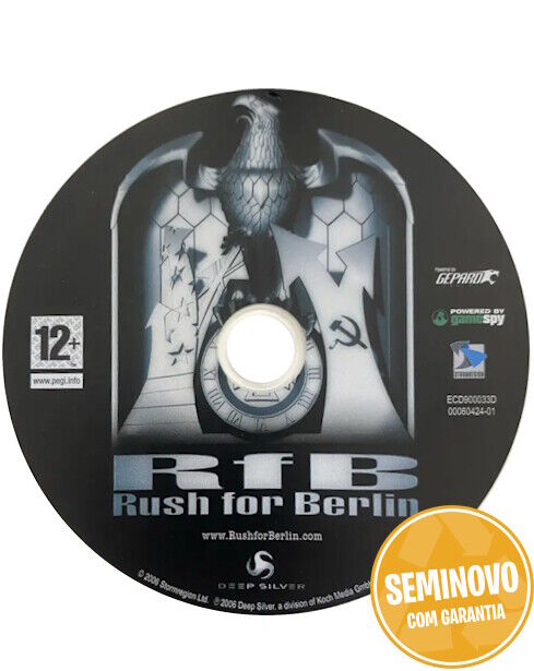 Rush For Berlin para PC DVD | SO CD | Usado 
