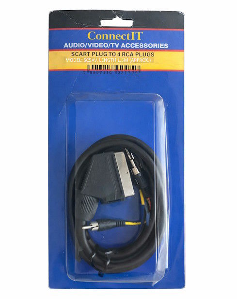 ConnectIT Cabo SCART PLUG para 4 RCA PLUGS | Novo