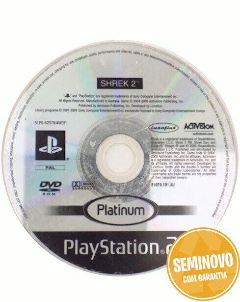 Shrek 2 - Só CD | PS2 | Usado