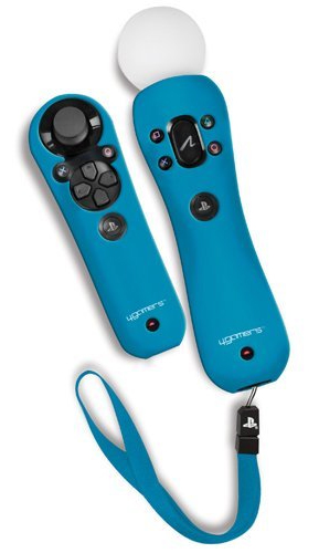 Silicone Jackets For Playstation Move 4 Gamers Azul| PS3 | Novo