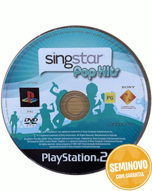 Singstar Pop Hits - Só CD | PS2 | Usado