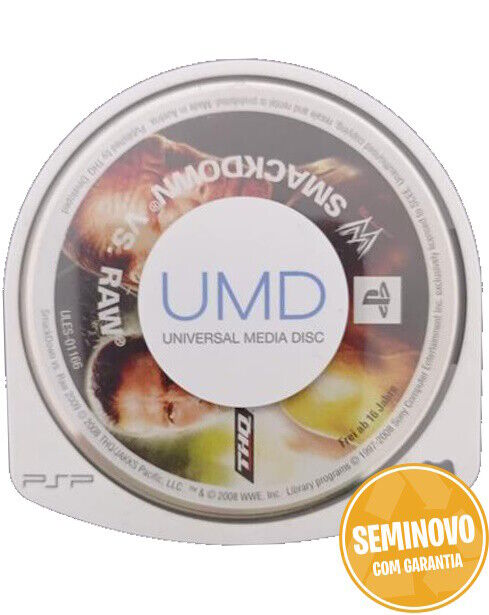 SmackDown Vs Raw 2008 - so UMD | PSP | Usado