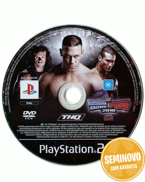 Smackdown Vs Raw 2010 - Só CD | PS2 | Usado