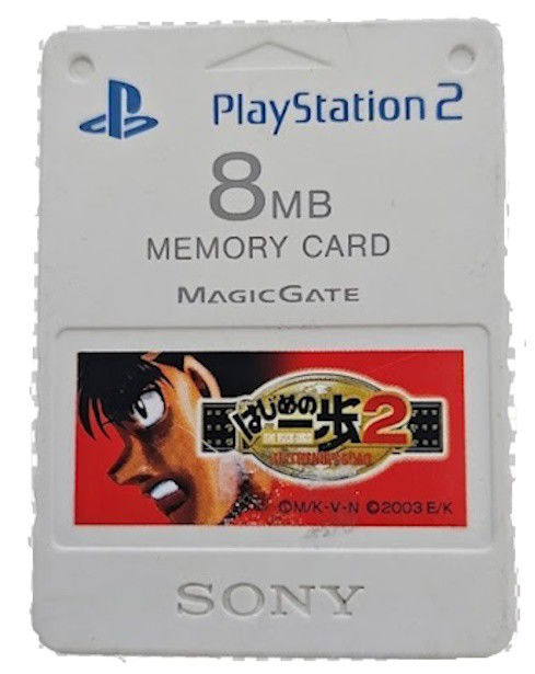 Sony Playstation 2 Memory Card 8MB "Premium Series Hajime No Ippo 2" From Japan | Usado