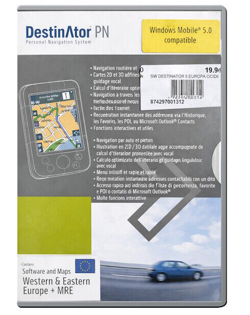 SW DESTINATOR 5 EUROPA OCIDENTAL SOFTWARE | NOVO