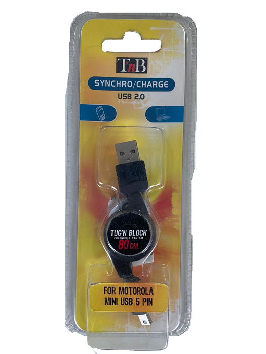 Synchro / Charge USB 2.0 TNB for Motorola Mini USB 5 Pin | Novo