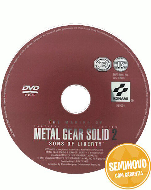 Metal Gear Solid 2: Sons Of Libery - SO CD | PS2 | Usado