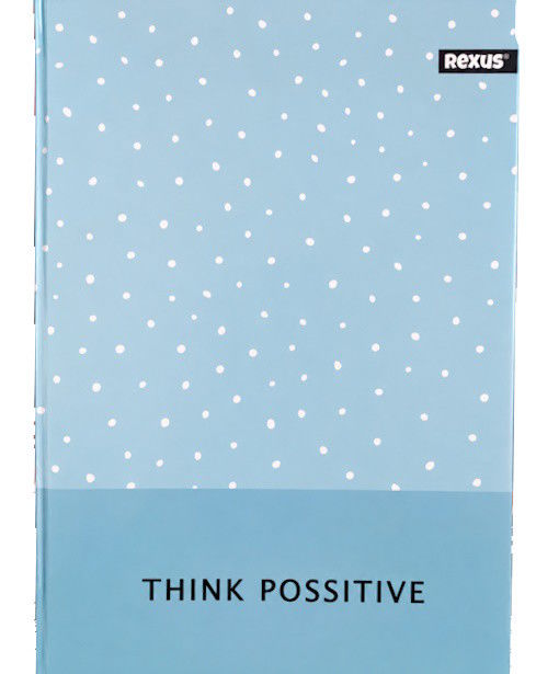 Caderno A5 Think Possitive 60pag 70g Quadriculado | Novo