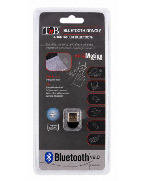 Adaptador Bluetooth USB TnB v2.0 para PC e Portátil | Novo